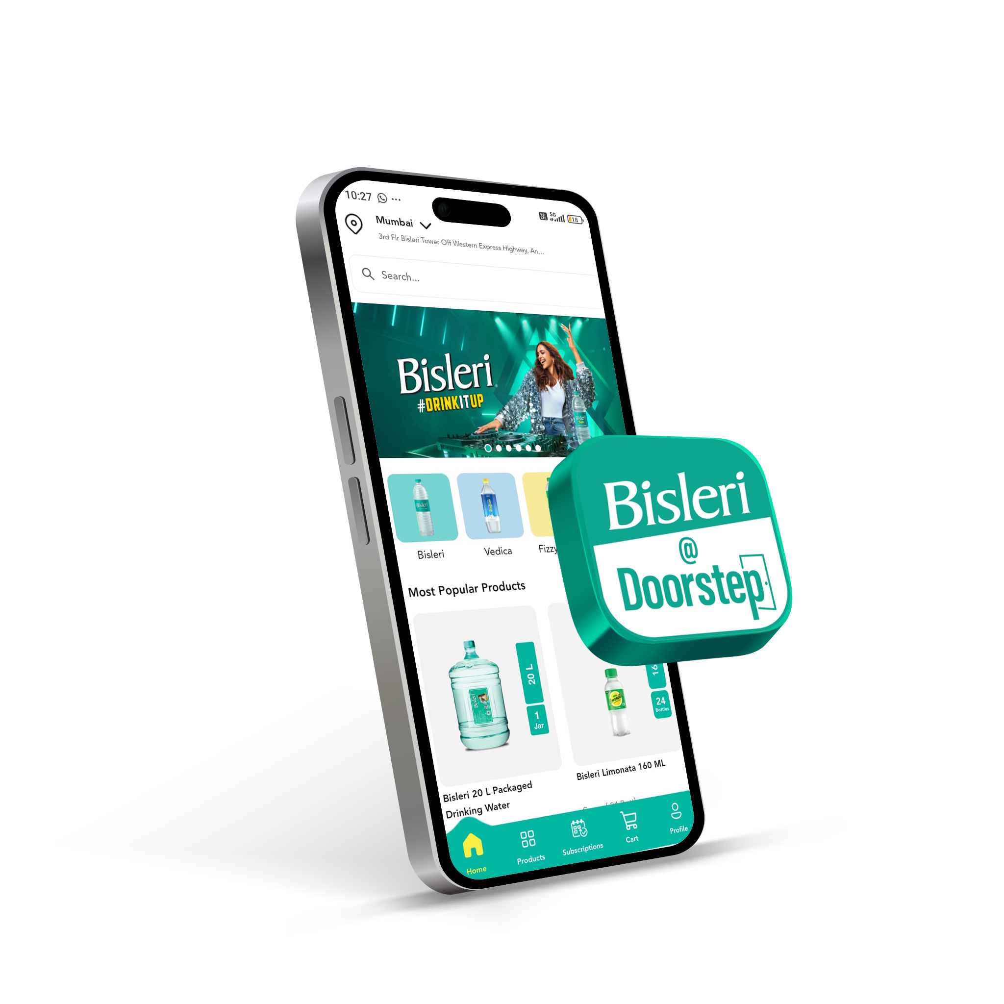 Bisleri Doorstep App